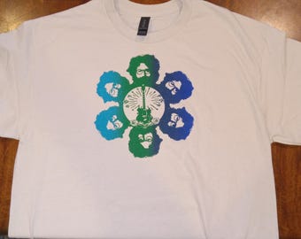 Jerry Garcia tiger guitar gildan t shirt