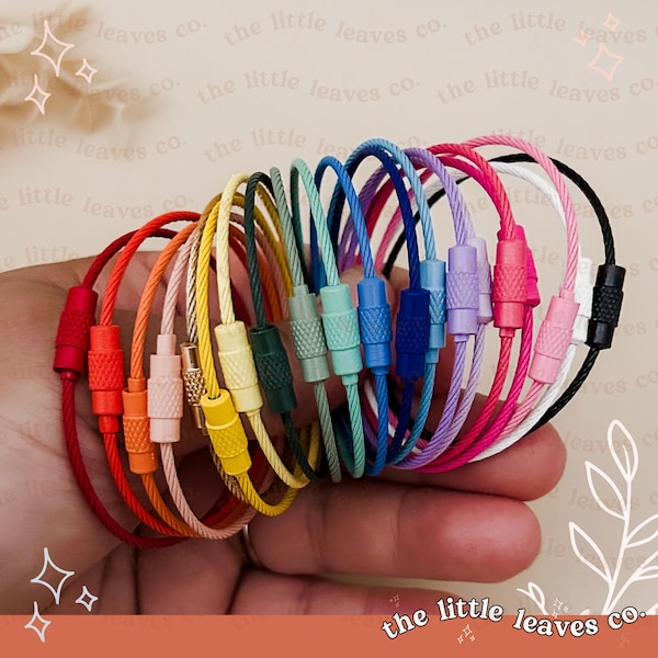 Stainless Steel Wire Rings for Keychains Name Tags Luggage Tag Ring Durable