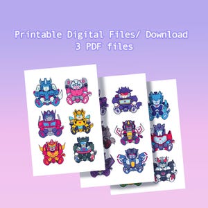 Transformers diy Cake Toppers/ Print Digital download