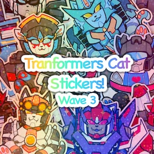 TRANSFORMERS IDW CATS Klistermärken - Glittriga - Våg 3