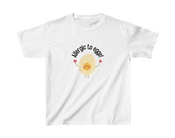 Kids egg allergy tshirt