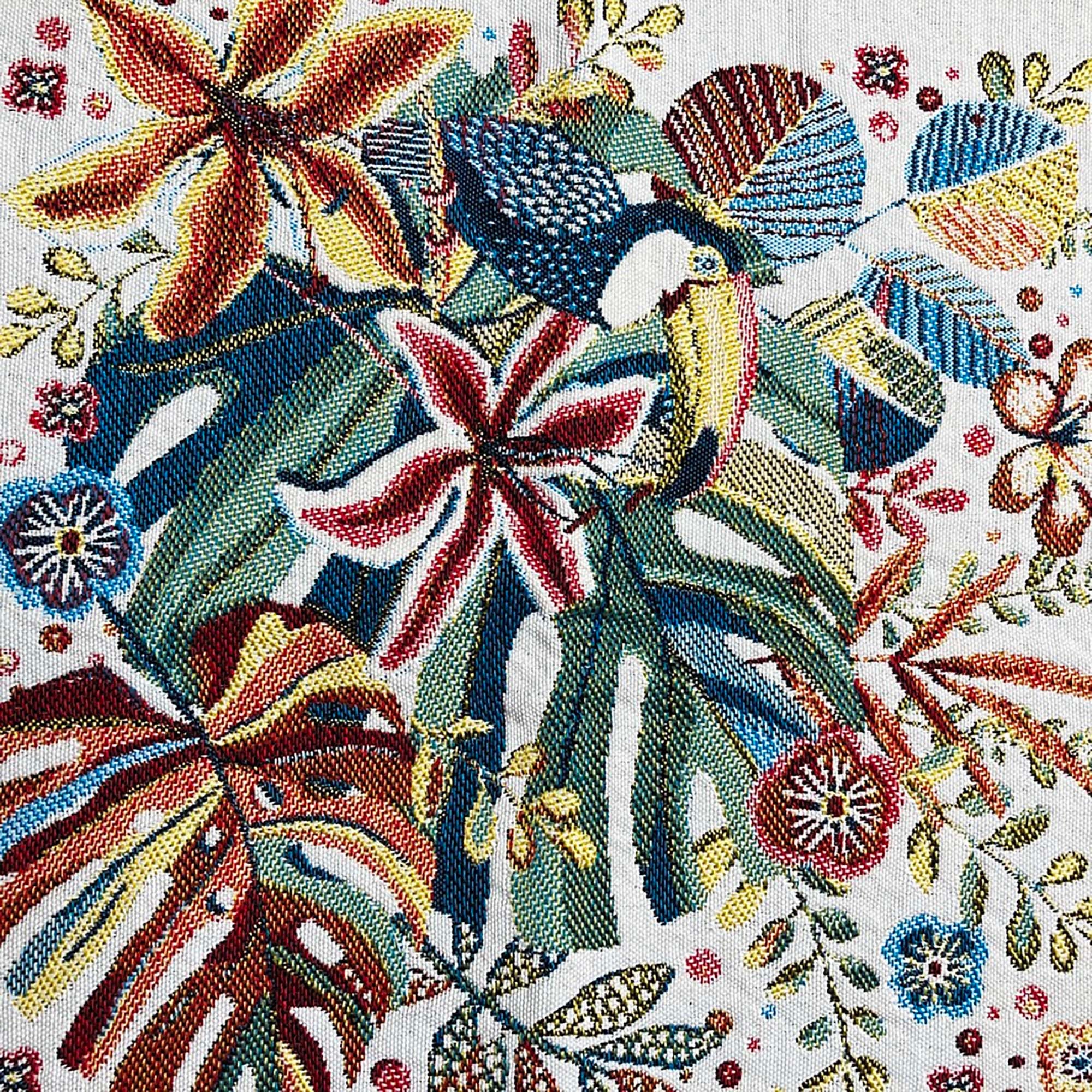 Tropical Jacquard Tapestry Floral Pillow Cases Etsy UK