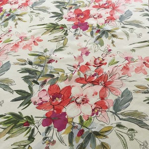 Floral Petals Table Throw, Floral Tablecloth For Any Size Table or Table Runner image 4