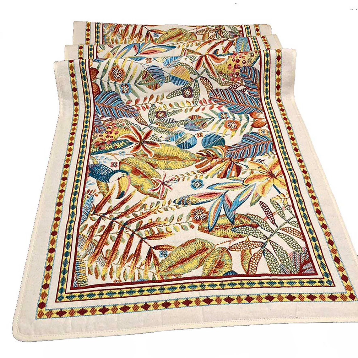 Tropical Jacquard Tapestry Floral Pillow Cases Etsy