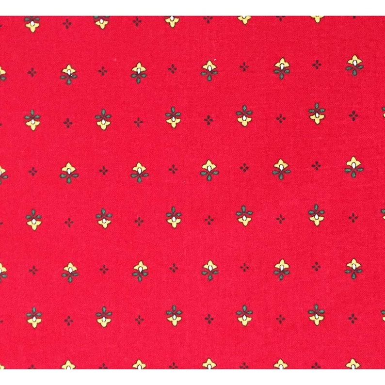 Red and Yellow Napkins French Country Napkins Vence