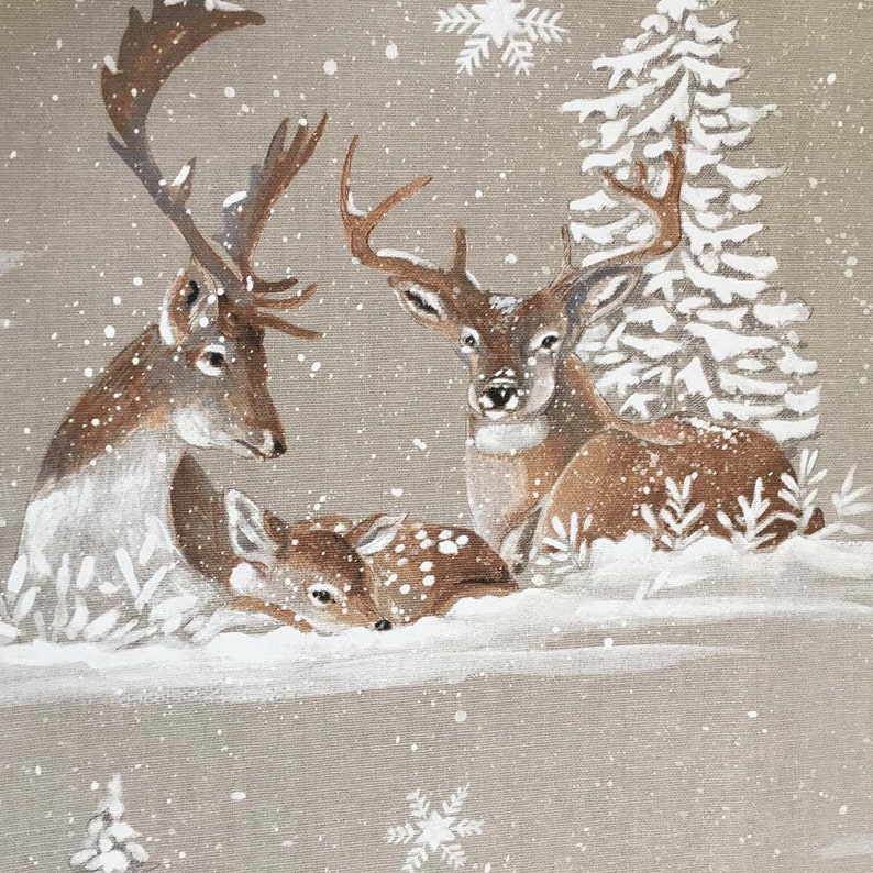 Winter Scene with Deer Table Runner image 4