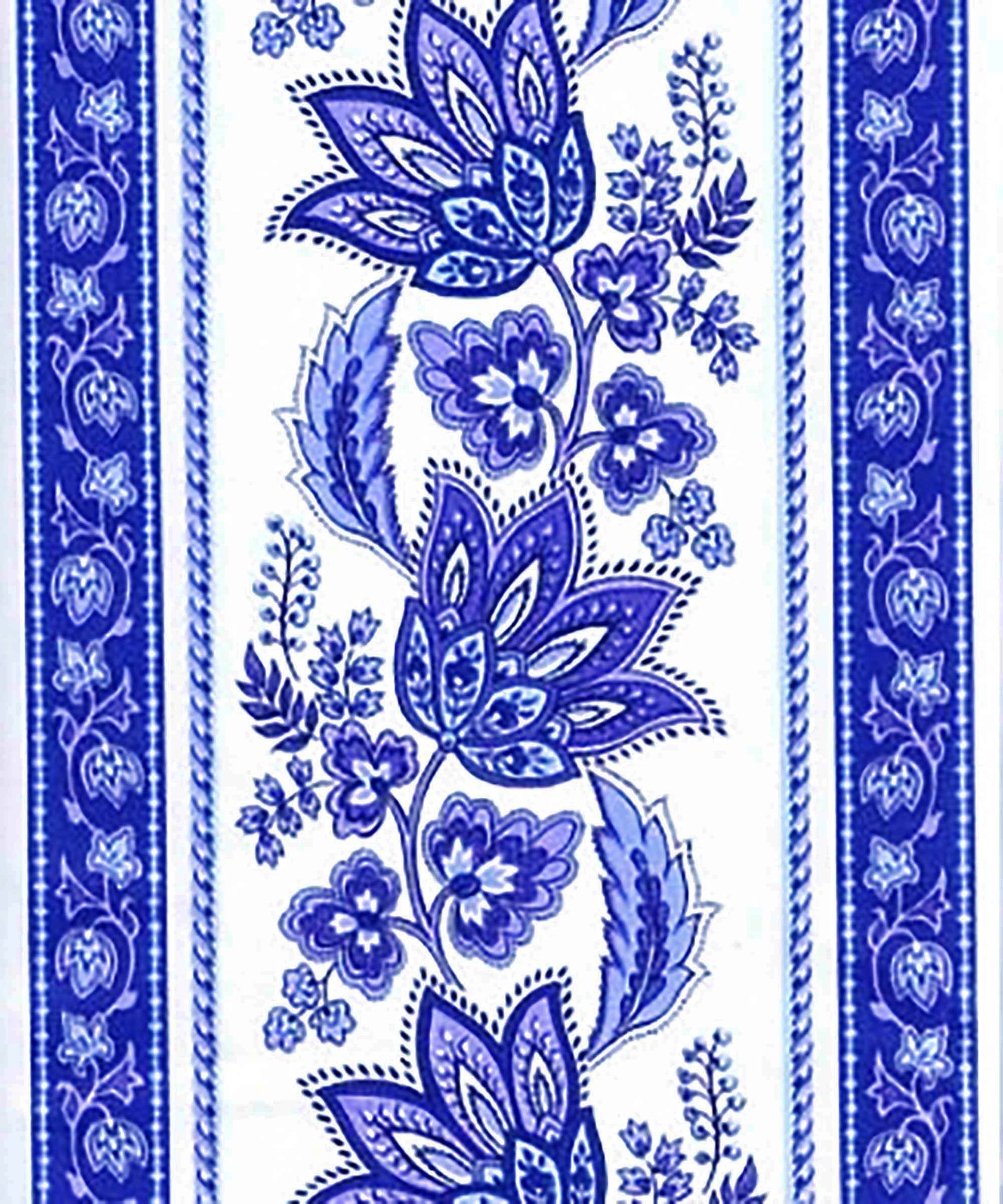 French Country Blue and Yellow Floral Wipe Clean Tablecloth Etsy