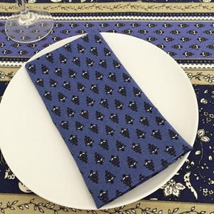 French Provence Esparron Blue Napkins