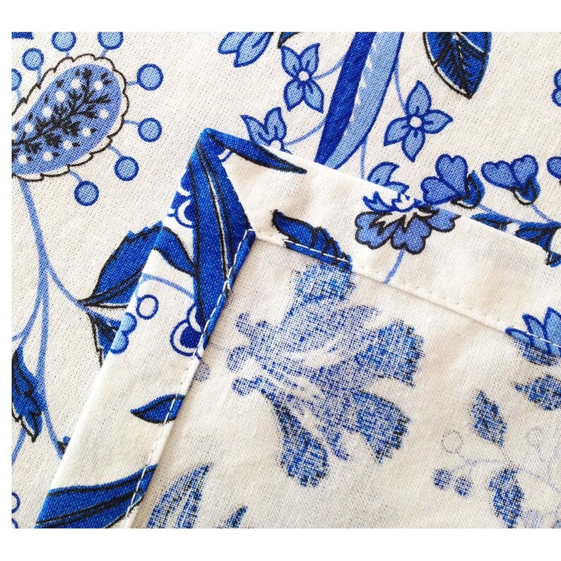 Blue and White Napkins French Country Floral Napkins Set of - Etsy