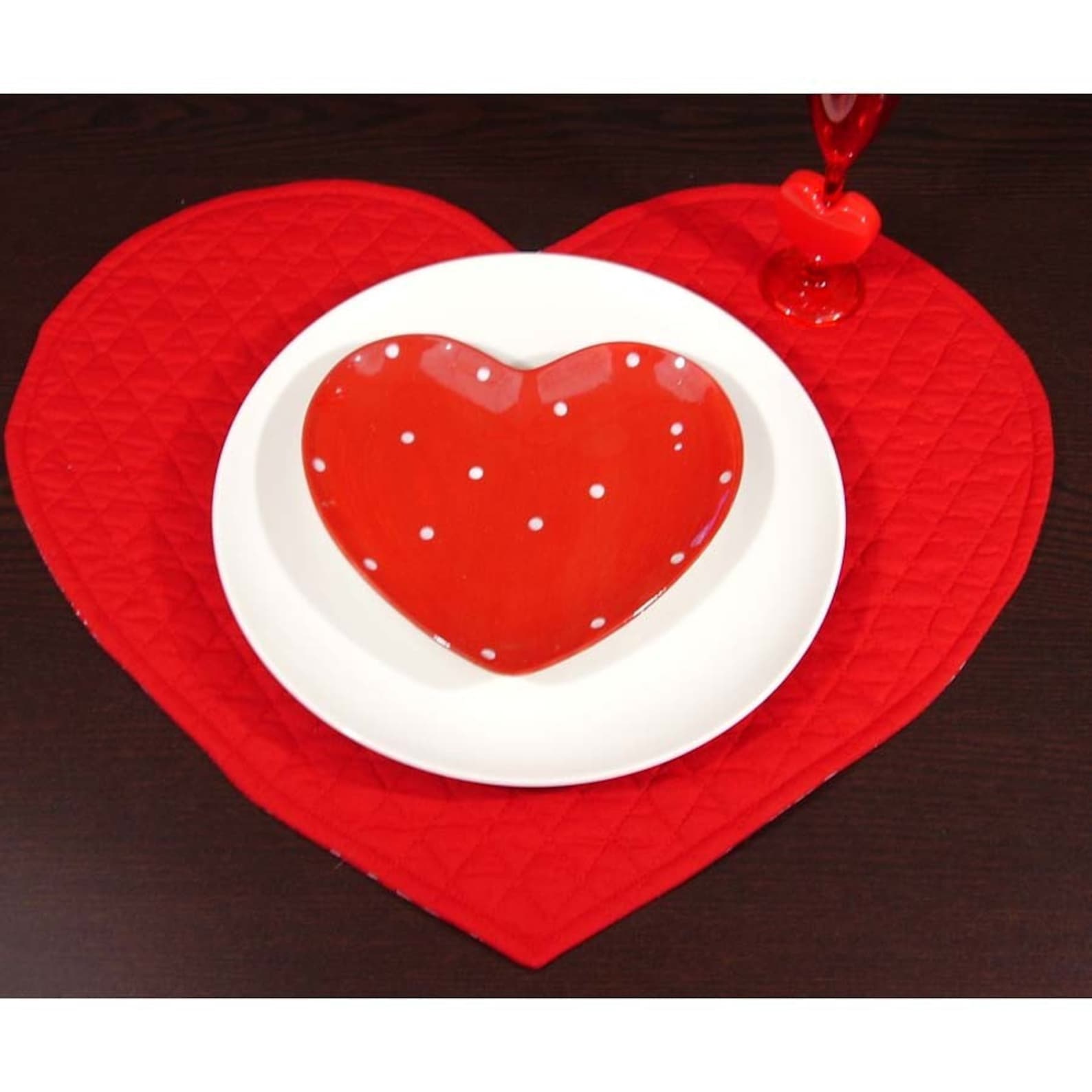 Heart Shaped Placemats Heart Placemats Valentine Placemats Etsy