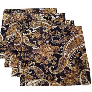 Moroccan Napkins, Elegant Napkins, Brown Napkins image 3