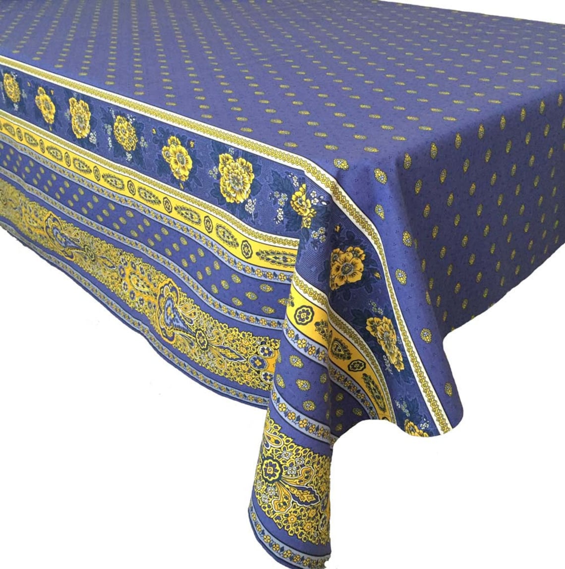 French Country Blue and Yellow Bastide Tablecloth Etsy