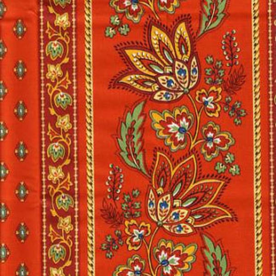 French Country Blue and Yellow Floral Wipe Clean Tablecloth - Etsy