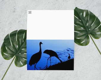 Sandhills Silhouette Greeting card