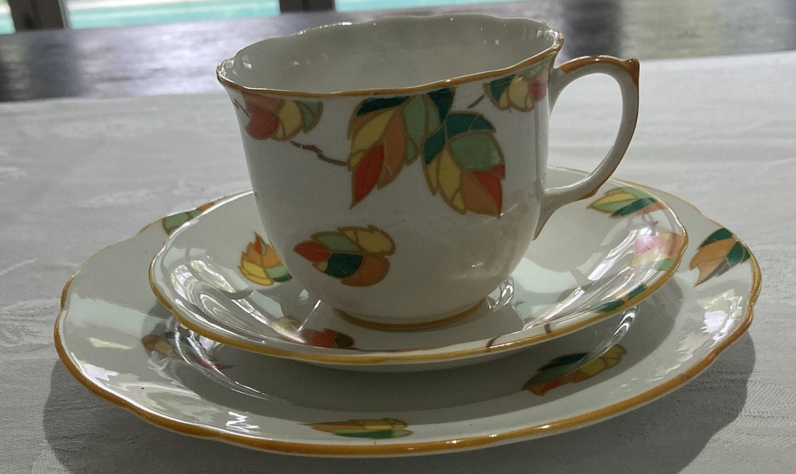 Set of Cup, Saucer and Side Plates by FOLEY Eb&co. English Bone China ...