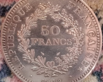 pièce 50 Francs Hercule en Argent