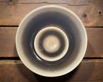 Vintage Ath-Tex Pottery Chip & Salsa Platter - 1950s