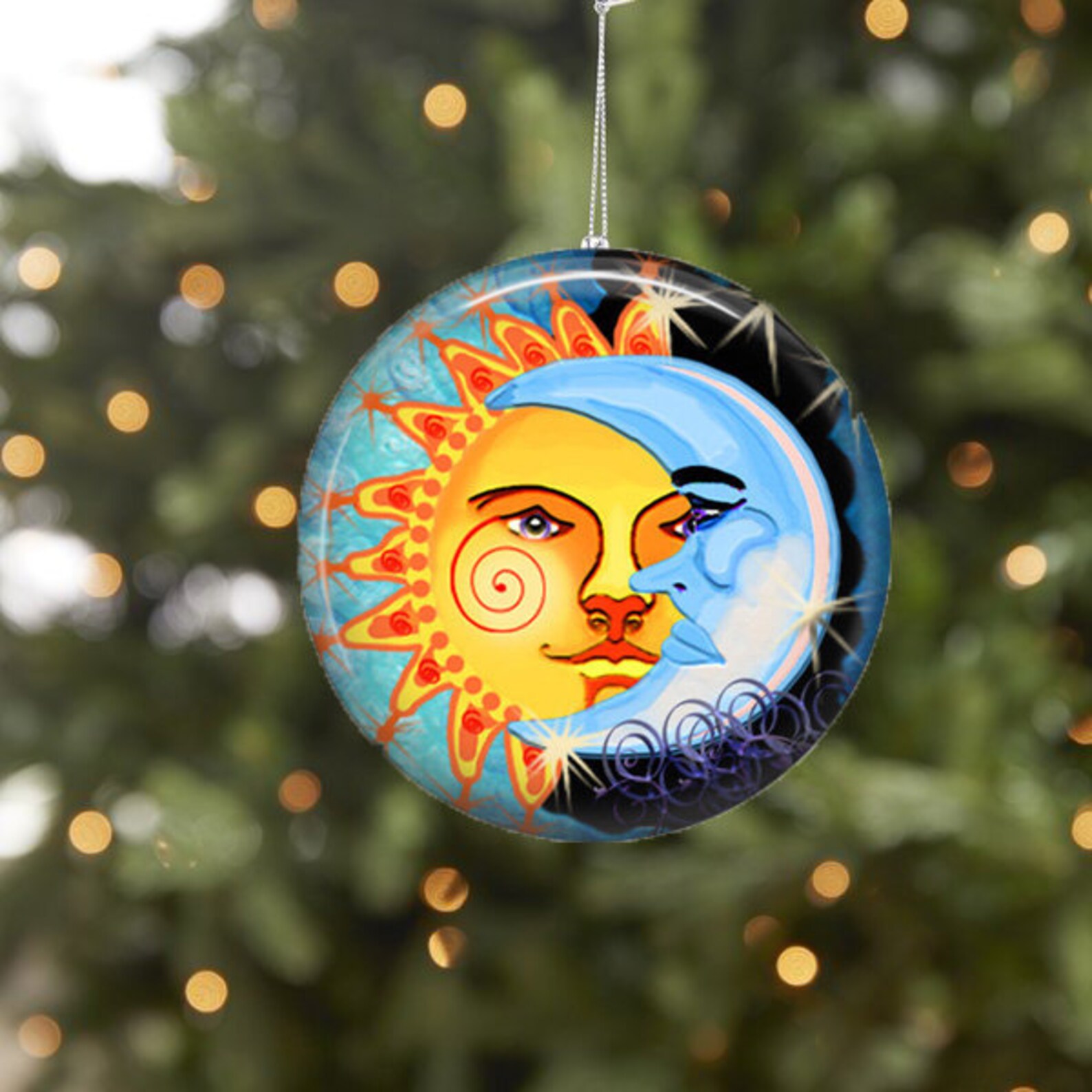 Celestial Christmas Tree Ornaments Unbreakable Flat Metal - Etsy UK