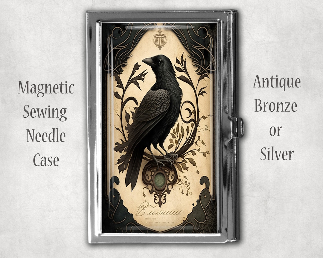Raven Sewing Needle Case or Card Case Etsy