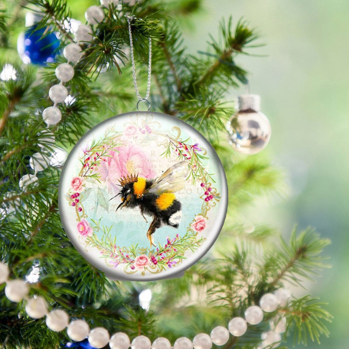 Honey Bee Christmas Ornament Unbreakable Tree Ornament Other Etsy