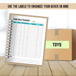 13-page Yard Sale Planner Printable Bundle | Garage Sale Checklist ...
