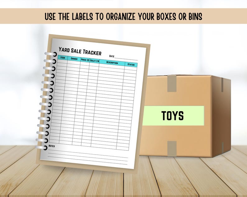 13-page Yard Sale Planner Printable Bundle | Garage Sale Checklist ...