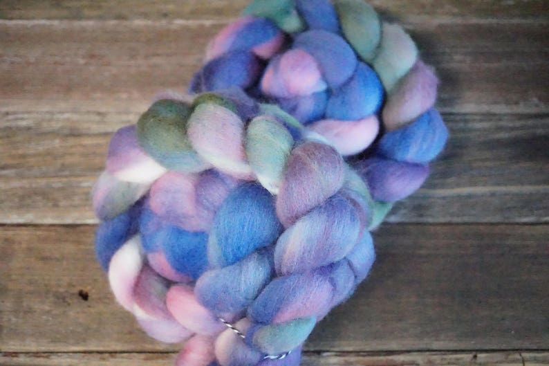 Polwarth Combed Top Spinning Fiber Hand Dyed