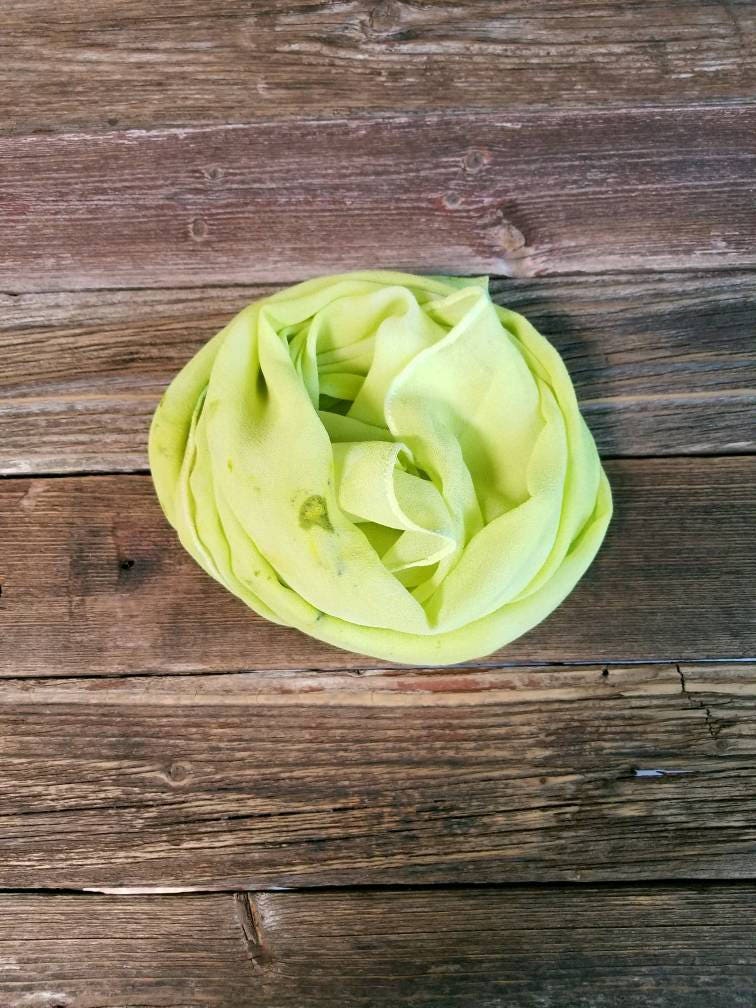 Silk Scarf Hand Dyed Silk Chiffon Etsy