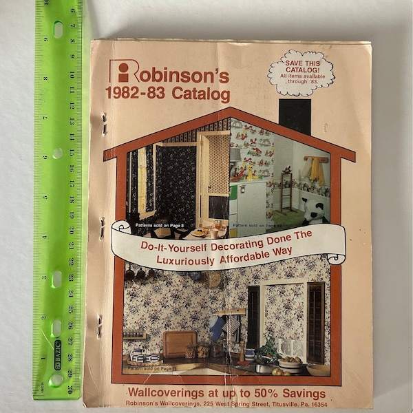 Vintage Sample Wallpaper Etsy