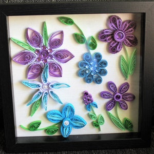 Quilled Paper Framed Wall Art