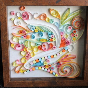 Quilled Paper Framed Wall Art
