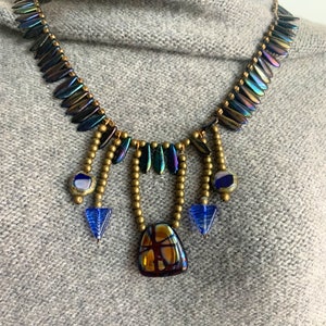Peacock Pearl Necklace