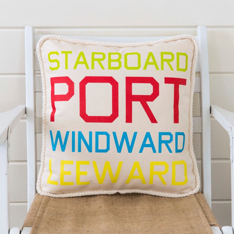 Sailing Terms Pillow Wind Terms Etsy