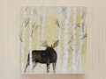Waxed Mini - Eliot, encaustic mixed media reproduction