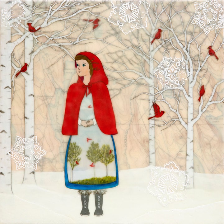 Print - Limited Edition - Memories of Spring - mixed media, encaustic