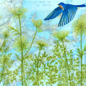 Druck - Limited Edition - ""Queen of the Maritimes"" - mixed media enkaustik."
