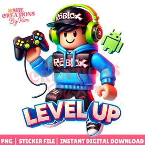 Roblox Boy PNG - Gamer Clipart & Aufkleber (Digitaler Download)