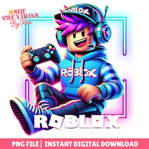 Personaggio di gioco in stile pixel art per sublimazione (versione Gamer Boy) (download digitale) immagine 2