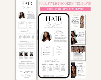 Acuity Scheduling Template Canva Booking Site Hair Stylist Lash Nail Makeup Editable Website DIY Minimalist White Aesthetic