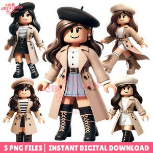 Roblox Girl Clipart, Roblox Png, Roblox Png Girls, Roblox Dress to Impress Png, Roblox Png Images, Roblox Bundle, Gamer Sublimation, Dtf