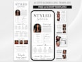 Hair Acuity Scheduling Template Hairstylist Booking Website Acuity Canva Editable Hair Stylist Schedule Site DIY Hair Template product logo