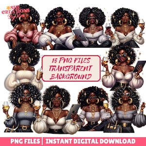 Black Girl Png Bundle, Black Woman Png, Black Women Clipart, Afro Girl Png, Juneteenth Black Women, Trendy Sublimation Png, Popular Png, Dtf