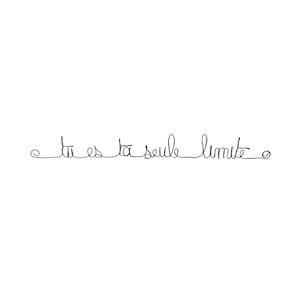 Inspirational quote - personal development - motivating phrase - motivation "You are your only limit"