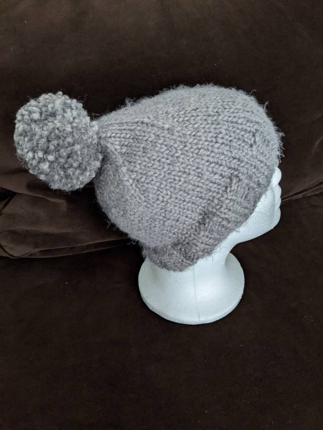 Mi Lucero Toboggan Hat with Pom, Pink