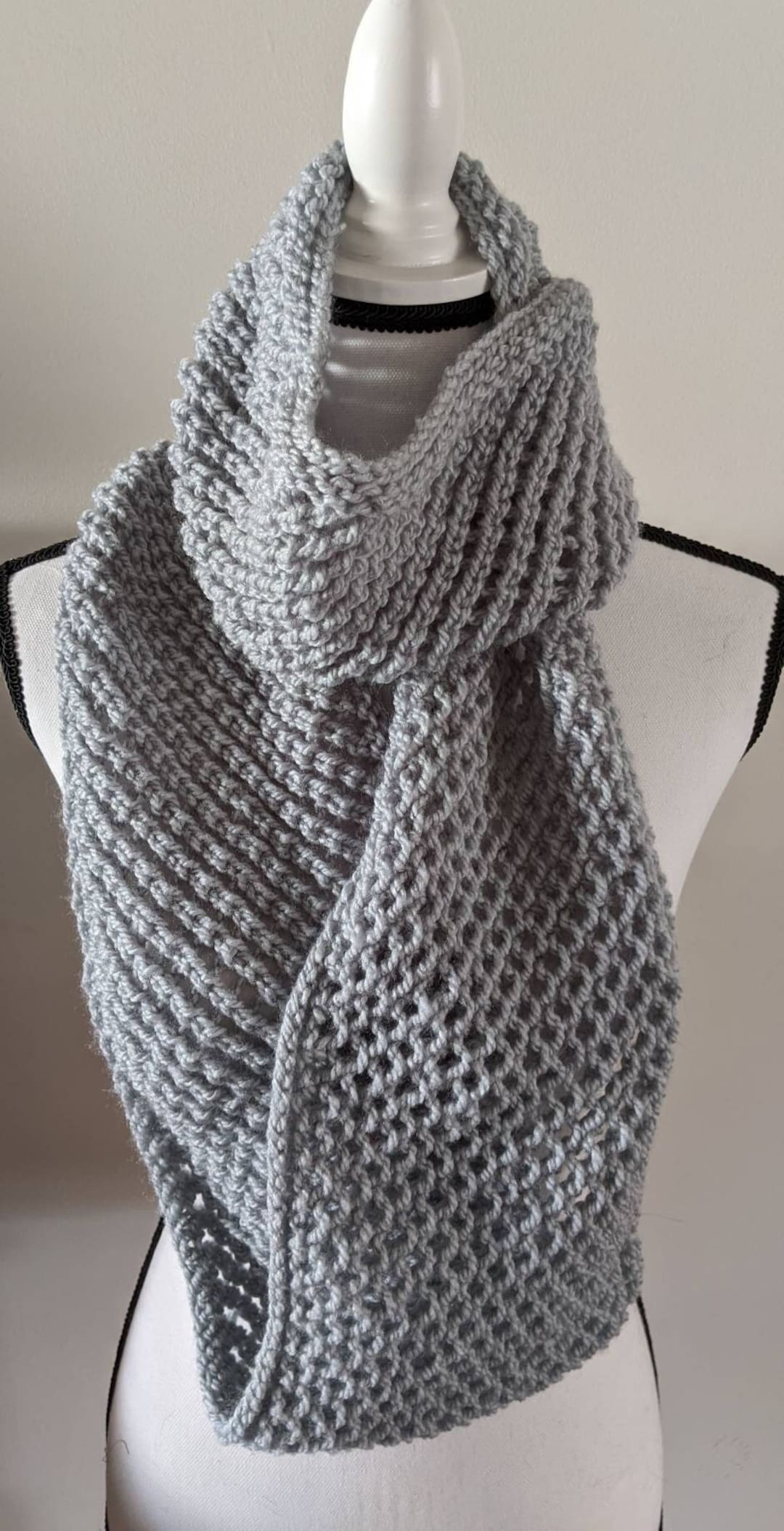 New Handmade Mesh Infinity Scarf in Gray Rainbow Classic - 8" X 67" - Etsy