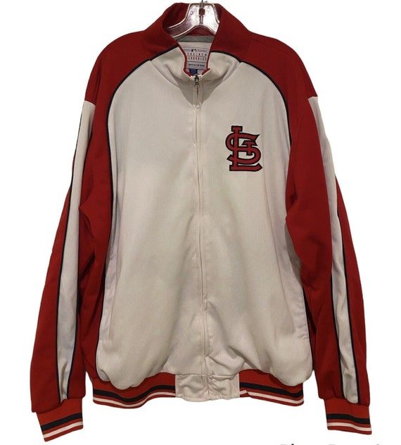 Cardinals Jacket St Louis Zip Windbreaker Genuine… - image 1