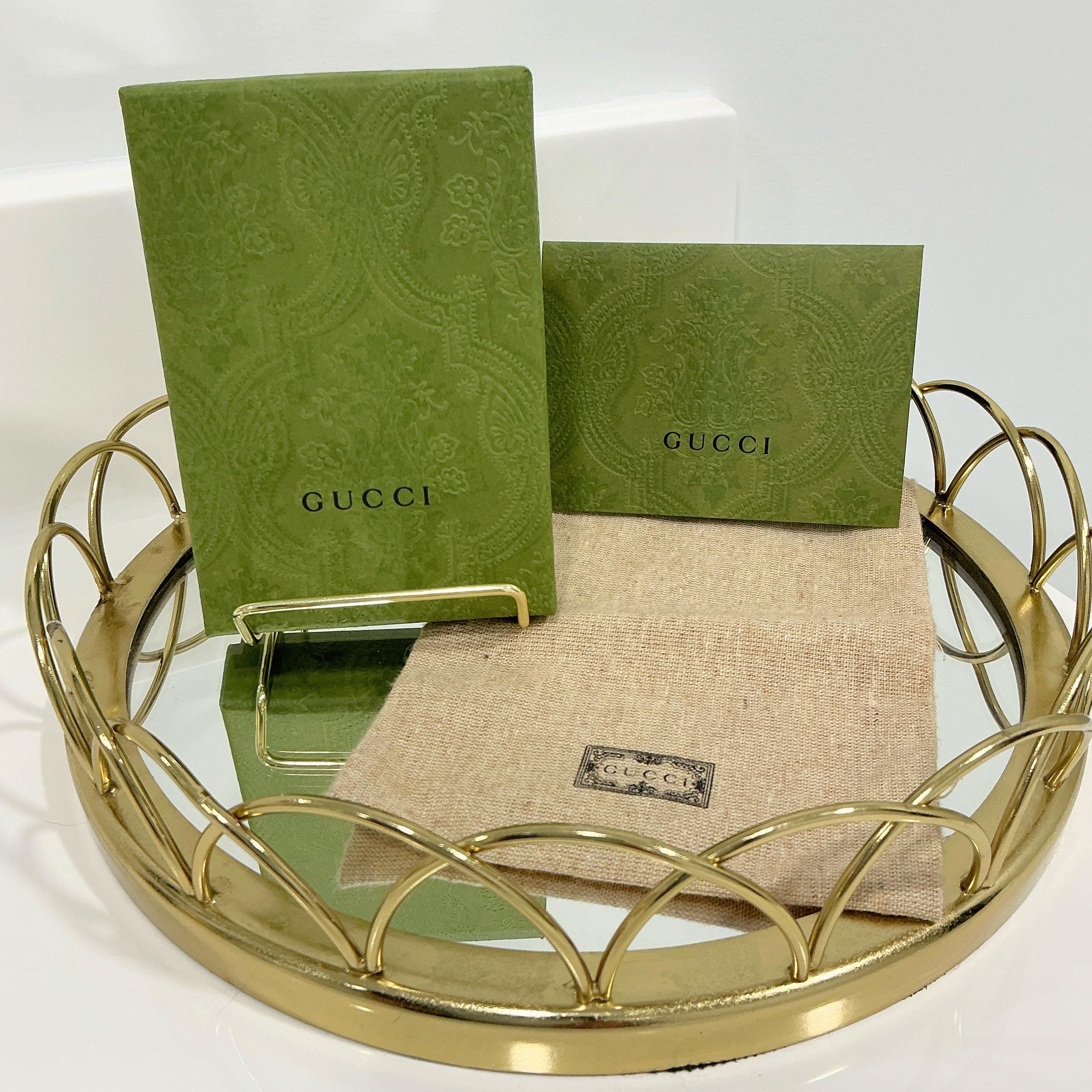 小物 Gucci Vintage Jewelry Case Gold Sold at Auction: GUCCI - JEWELRY BOX - Early 80s