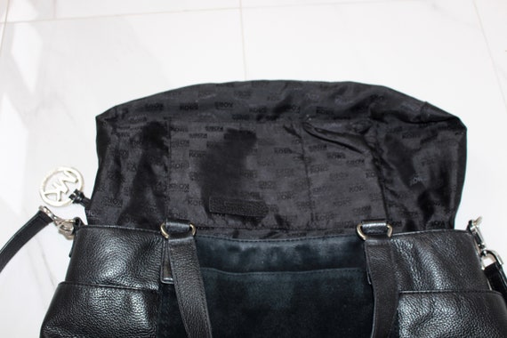 HANDBAG, Michael Kors Black Leather & Suede Handb… - image 7