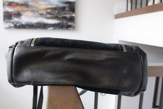 HANDBAG, Michael Kors Black Leather & Suede Handb… - image 9