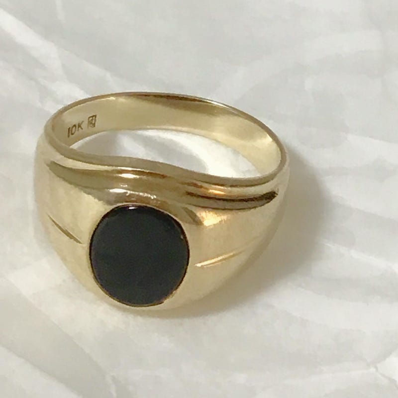 1980s Gold Ring - Etsy